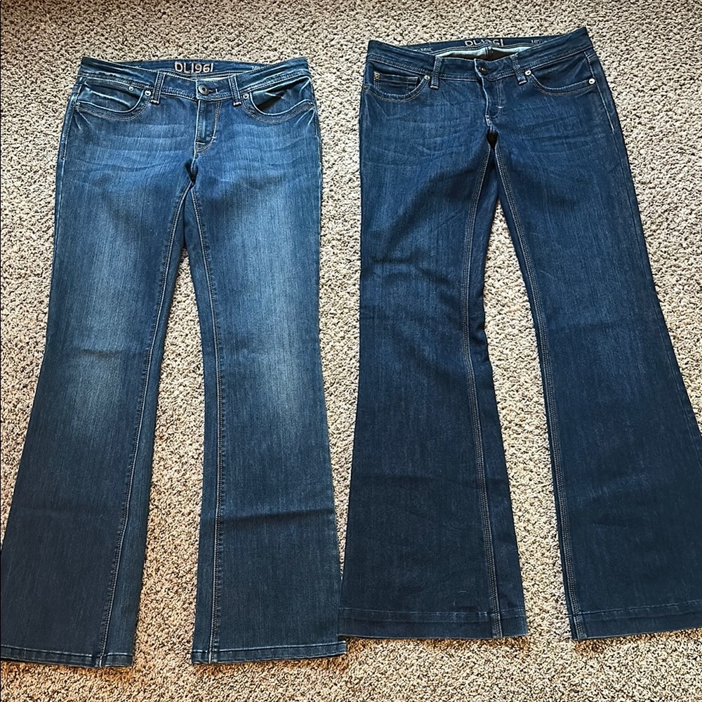 DL1961 Women's Blue Jeans Flare Bootcut